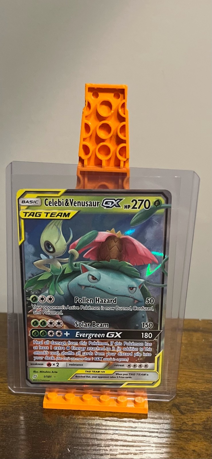 Celebi & Venusaur GX 1/181 Sm-Team Up Holo