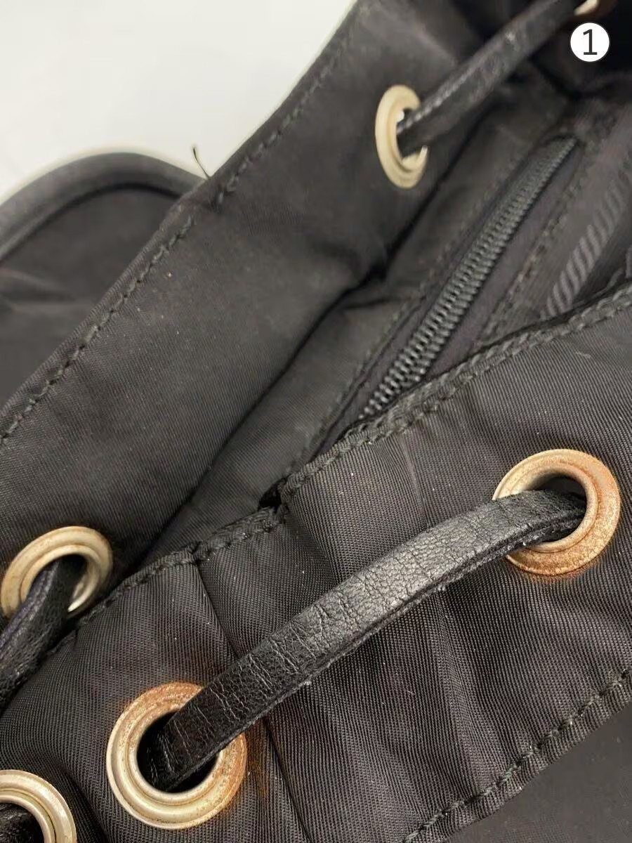 PRADA Backpack Nylon BLK Solid Authentic Rare Exc… - image 7