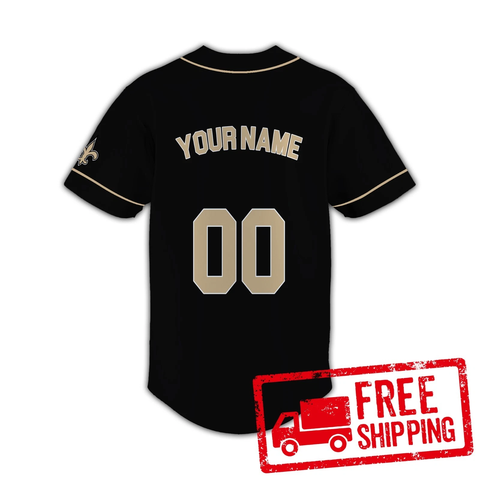 Custom Personalized, Saintss Team New Orleans Baseball Jersey