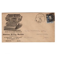 CALIGRAPH No.1 TYPEWRITER ENVELOPE Antique Vtg Schreibmaschine Cover Graphic thumbnail