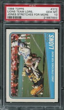 1988 Topps #372 Lions Team Leaders PSA 10 (FB01)