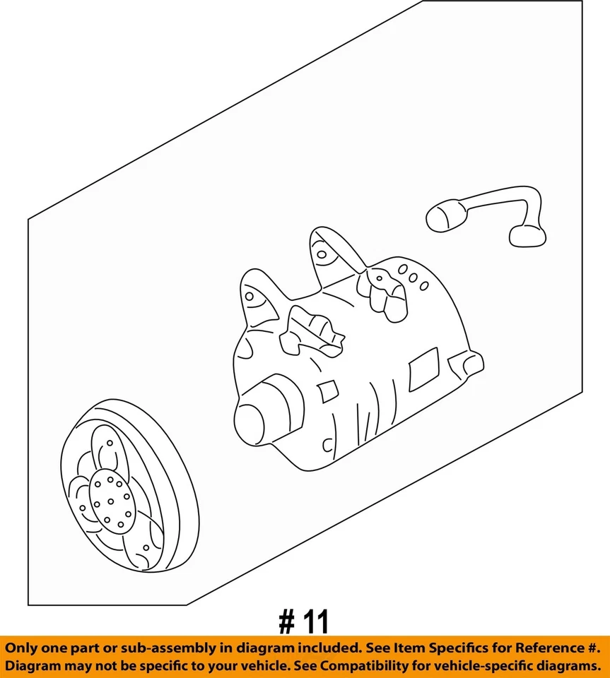 Compresor de aire acondicionado usado se adapta a: Nissan Xterra 2002 6 cilindros desde 9/99 grado A Foto 4 de 4