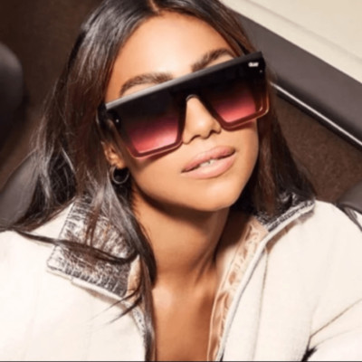 NEW Rare!  ReAD*  Quay Hindsight black purple fade sunglasses