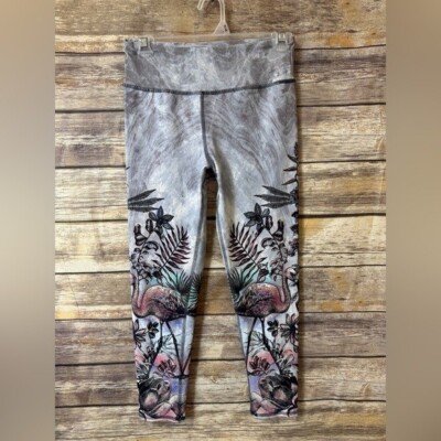 EVCR Evolution and Creation Flamingo Leggings S Small Colorful