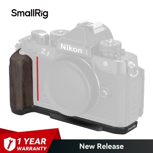 SmallRig Z f L Staffa, Piastra di Montaggio a Forma di L con Manico in Legno per Nikon Z f  - Foto 1 di 8