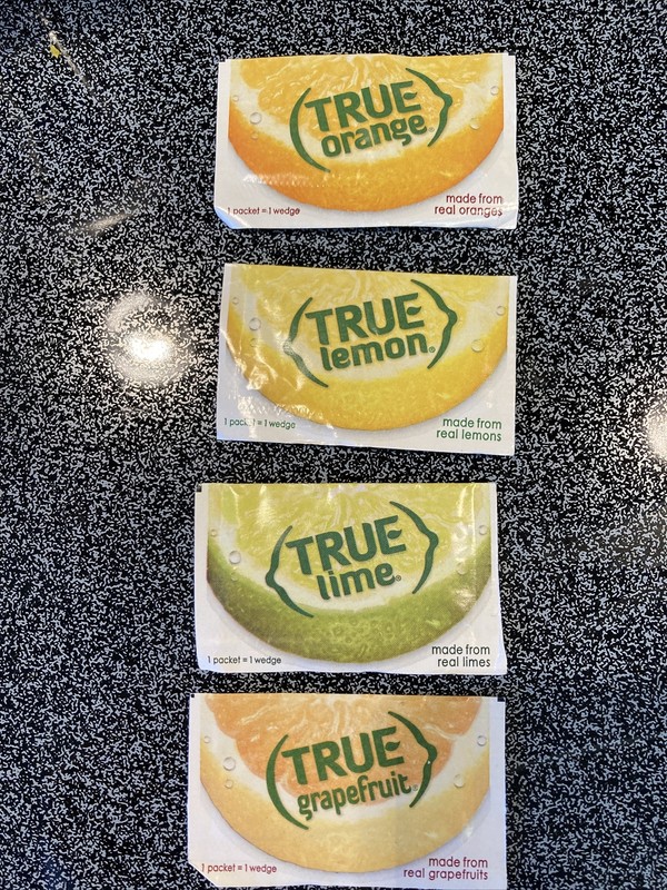 12 PACKETS 3 each TRUE LEMON LIME ORANGE GRAPEFRUIT Citrus Water Enhancer