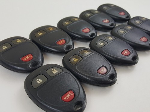 ORIGINAL LOT OF 10 GM 06-24 OEM KEY LESS ENTRY REMOTE ALARM FOB VAN USA SUV BULK - Picture 5 of 14