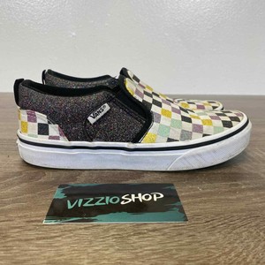 yellow checkered vans size 2