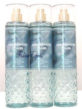 BATH  BODY WORKS UNDERWATER OASIS BODY MIST SPRAY 8 FL OZ LOT OF 3 PCS 