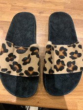 adidas animal print slides