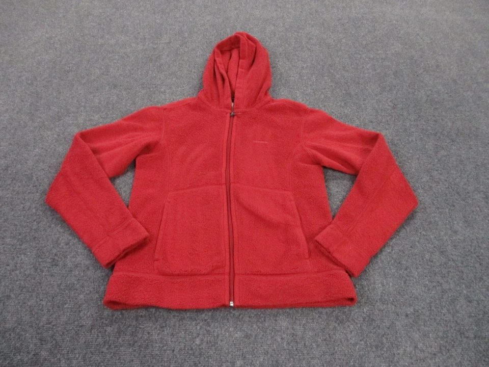 Chaqueta Patagonia Adulto M Rojo Vellón Difuso Ligero Suéter Exterior Mujer