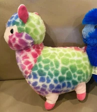 Kellytoy LLAMA ALPACA Plush 11" Rainbow giraffe Spotted