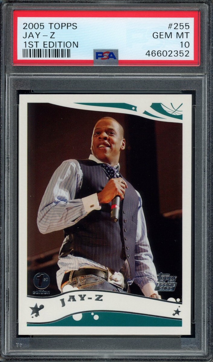2005 Topps #255 JAY-Z 1st Edition Rookie PSA 10 RC | eBay