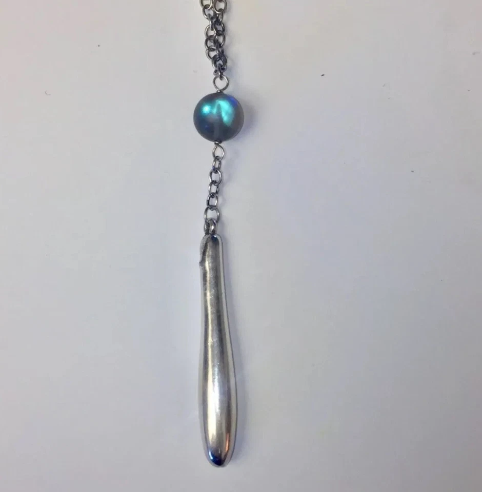 Collar Simon Sebbag Plata de Ley Y con Cuarzo Místico Azul Verde Foto 4 de 4