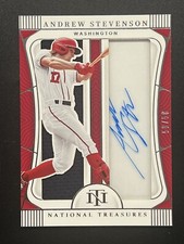 2022 Panini National Treasures Jumbo Gear Signatures Andrew Stevenson 58/58 Nats