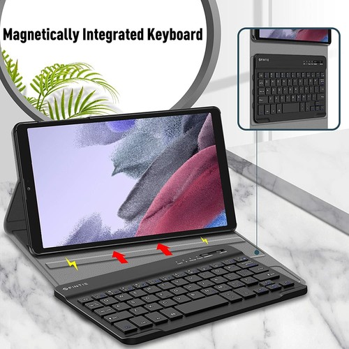Wireless Bluetooth Keyboard Case Cover For Samsung Galaxy Tab A7 Lite 8.7'' 2021 - Picture 3 of 15