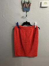 Womens Red Black & White Skirt Size 10 Carlisle