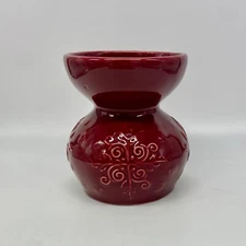 Dark Red Ceramic Amaryllis Bulb Forcing Vase
