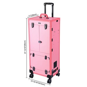 rolling makeup case with lights