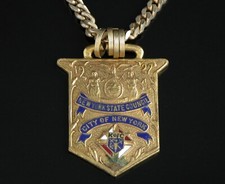 Knights Of Columbus Medal Necklace City Of New York NY State Council 1927