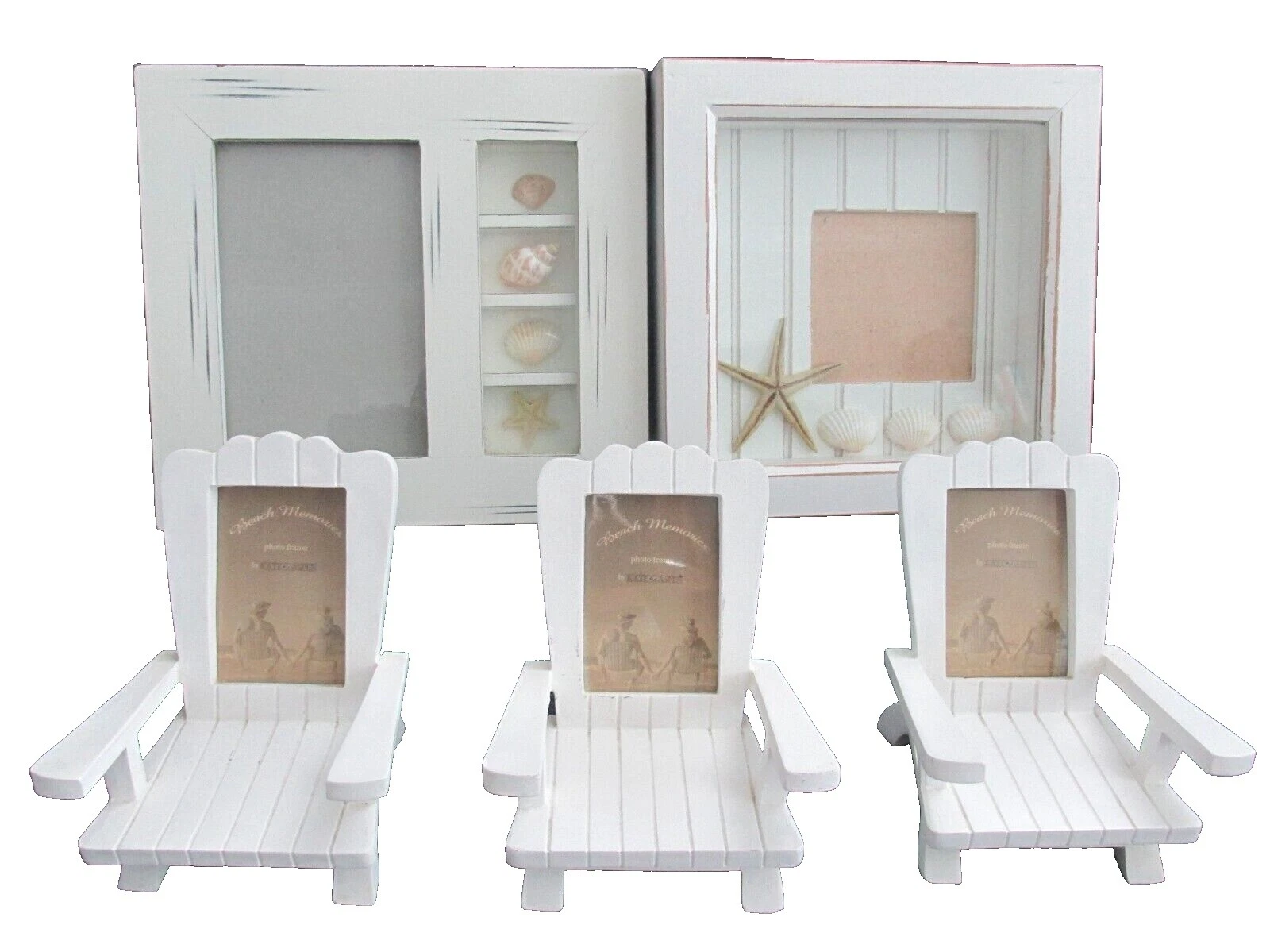 Conjunto de marco de madera Marcos de Playa y tropical