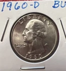 1960 D Washington Quarter BU 90% Silver 25c