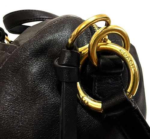 RARE Coach Pilot Edition Y2K Chelsea Reese Black Mini Boston Tote Satchel 17803P - Picture 15 of 17