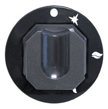 Knebel gashahn mit z&uuml;ndflamme 70mm 8x6,5mm schwarz f&uuml;r Zanussi gasherd gashocker