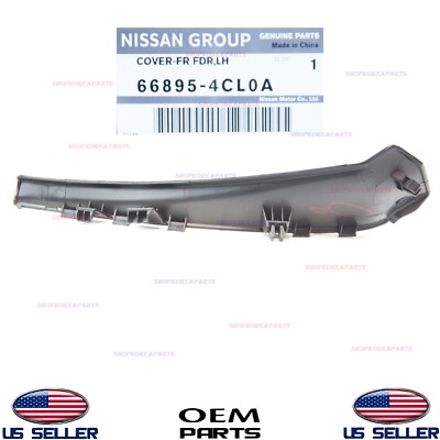 Genuine Fender Outer Extension Trim Cowl Front Left Driver Side