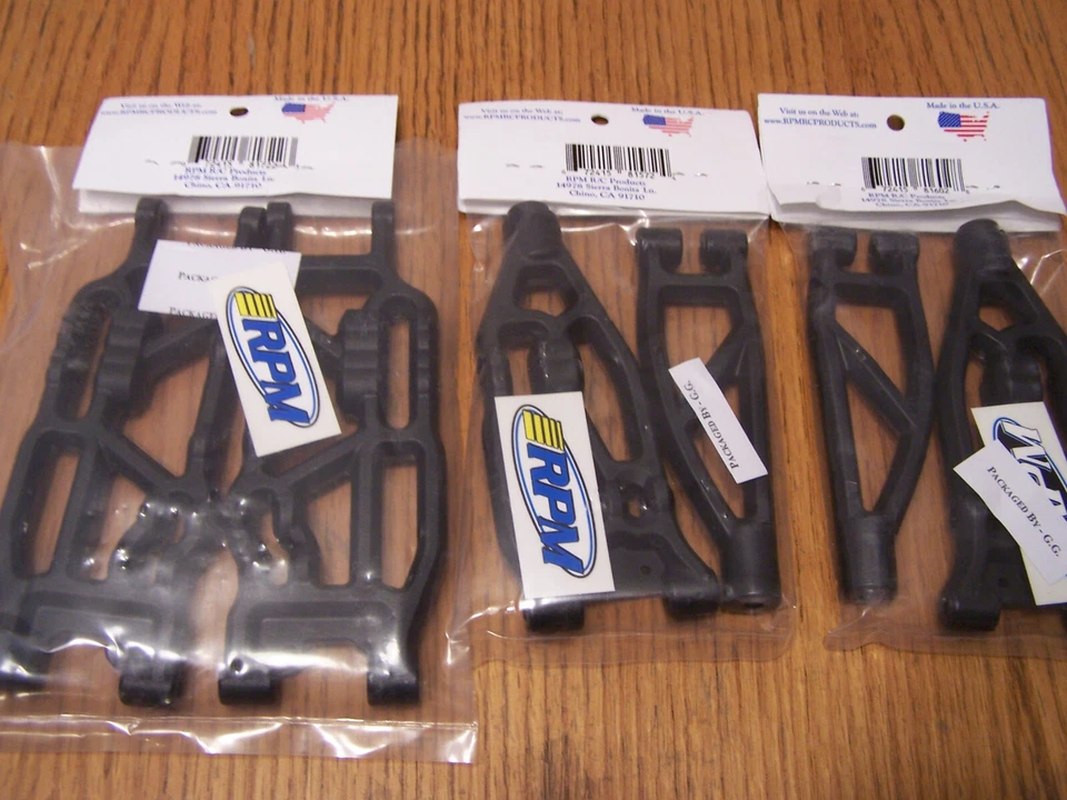 RPM 81572 81602 Front 81722 Rear Black A-Arms Arrma 6s Kraton Outcast V5 & EXB - Image 2 of 2