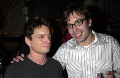 Chris Kattan and Jimmy Fallon during Def Jam Party - Lyor Cohen an- Old Photo