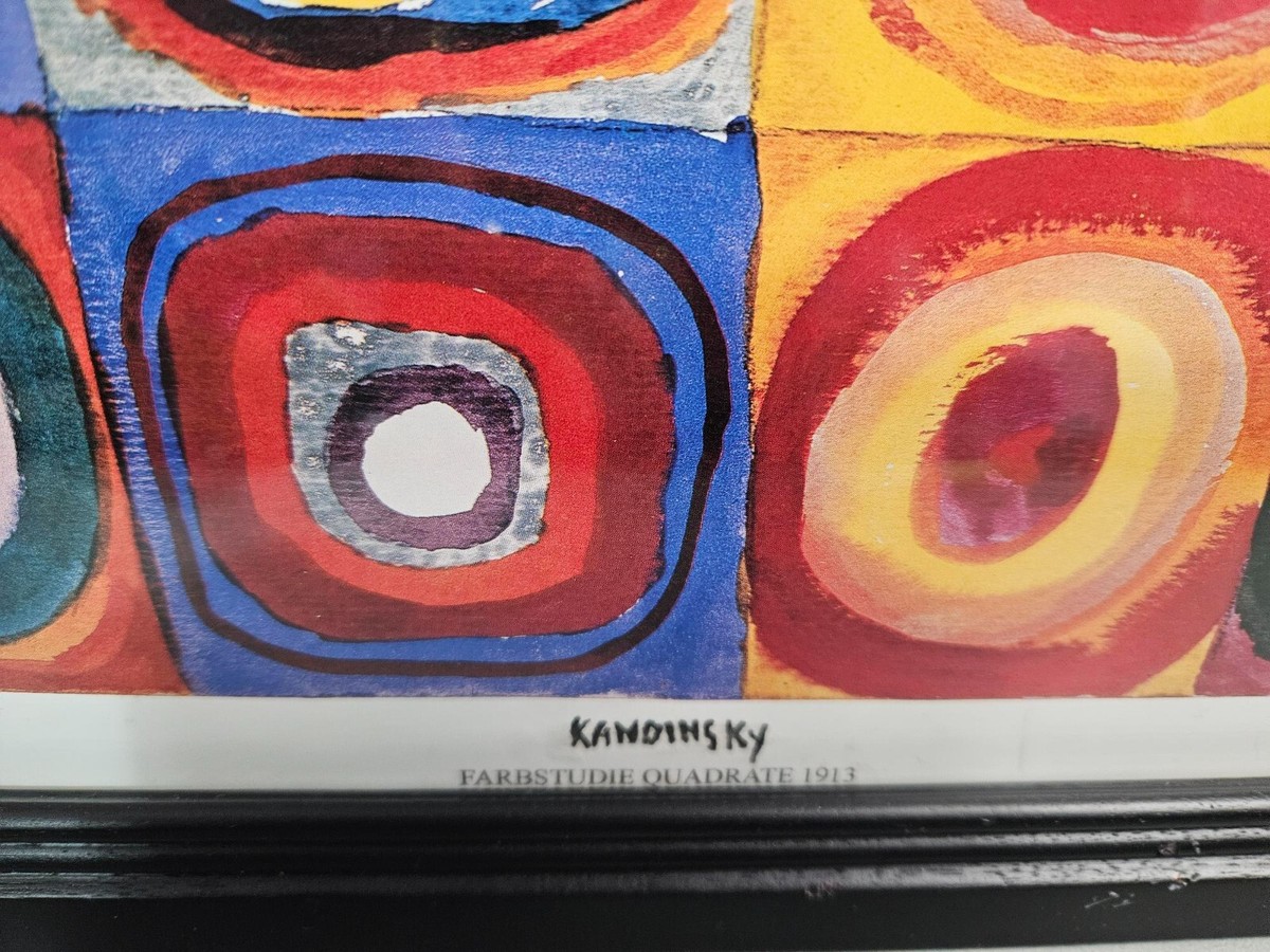 Farbstudie Quadrate/カンディンスキー/ポスター Framed Farbstudie 