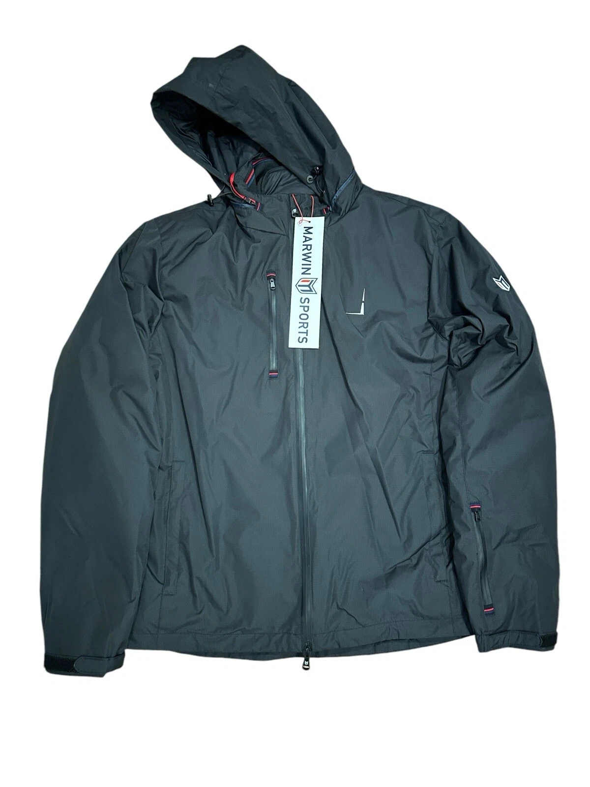 New Marwin Sports 2-in-1 Black Jacket With Inner Removable Puffer Jacket - Large