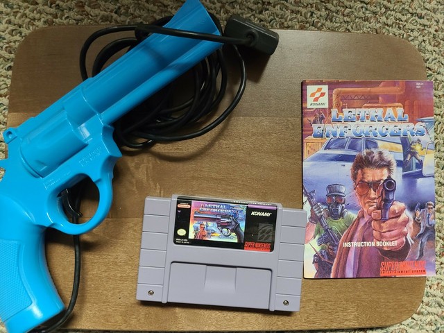 lethal enforcers snes with gun lethal enforcers snes with gun
