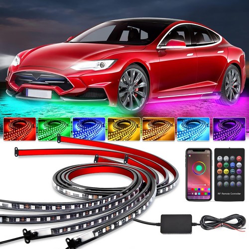 Buy RGB LED Strip Under Car Tube Underglow Underbody System Neon Light Kit – Best Price & Deal