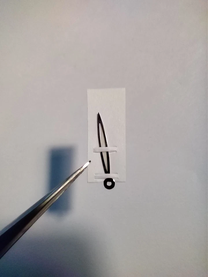 BELL & ROSS-126XL-JEU D'AIGUILLES COMPLET (X5)-OR ROSE/NOIRES SUPERLUMINOVA- NOS - Image 3 of 4