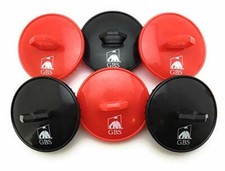 GBS Shampoo Scalp Massage Brush 6 Pack 3 Black and 3 Red Brushes 