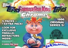 2022 Topps Garbage Pail Kids CHROME Ser 5 EXCLUSIVE Factory Sealed Blaster Box 