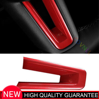 For Mazda 3 Axela 2020-2021 Red Inner Steering Wheel U-Type Panel Trim Cover 1*