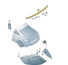 Original Bremsleuchte Zusatzbremsleuchte Bremslicht Audi TT 8S0945097 Neu