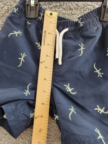 Miles The Label Gecko Swim Shorts Little Boys 5 Navy/White Elastic Waist Pull On - Picture 8 of 18