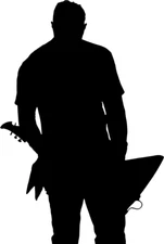 James Hetfield silhouette VINYL DECAL Metallica  STICKER