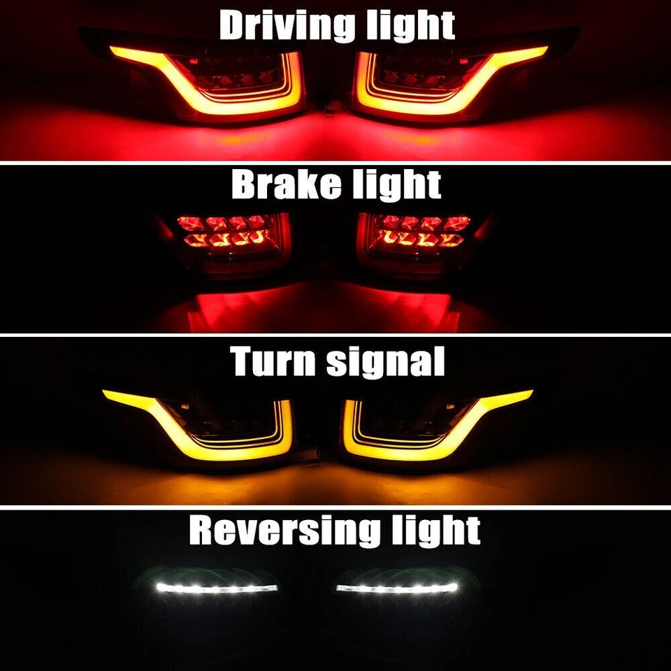 Pair Dynamic LED Rear Tail Light Brake Lamp For Range Rover Sport L494 2013-2022 - Image 3 of 4