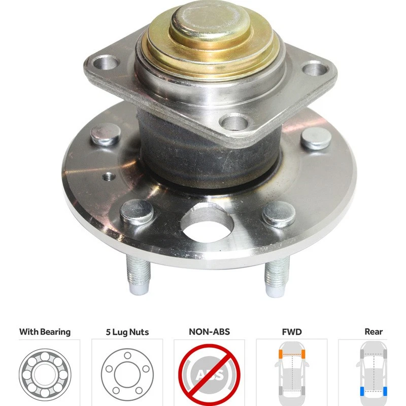 Wheel Hub For 00-05 Pontiac Grand Prix Aztek Chevrolet Impala Monte Carlo Buick Foto 2 de 4