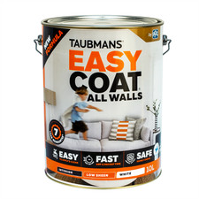 Taubmans 10L White Low Sheen Easycoat All Walls Interior Paint