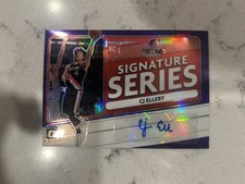 2020-21 Donruss Optic CJ Elleby RC Auto SIGNATURE SERIES Purple Holo Prizm