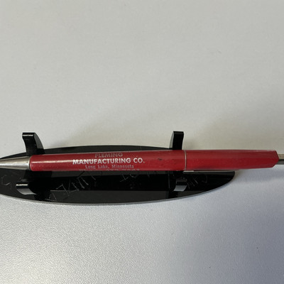 VTG Ballpoint Pen - Fleming Manufacturing Co. Long Lake MN Feed-Easy System- Y4