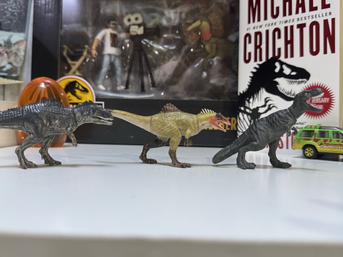 Jurassic World Lot Of 3 Captivz Figures Giganotosaurus T Rex
