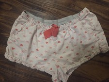 Y2K Gilly Hicks (Abercrombie) Shorty Short Sleep Shorts XS Logo Pink