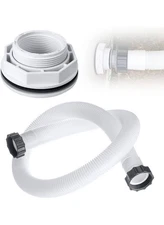 SP1023 1-1/2-Inch FIP Inlet Return Fitting with Hose, Above Ground Pool Inlet...